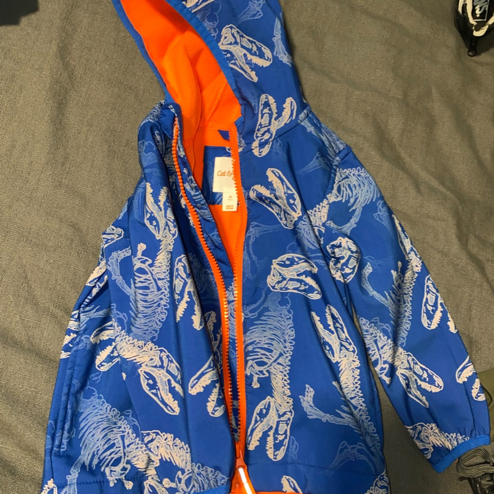 Toddler Dino fleece lined jacket